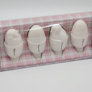 Rae Dunn Pottery “PEEP” Chick / Egg Cups - NIB
